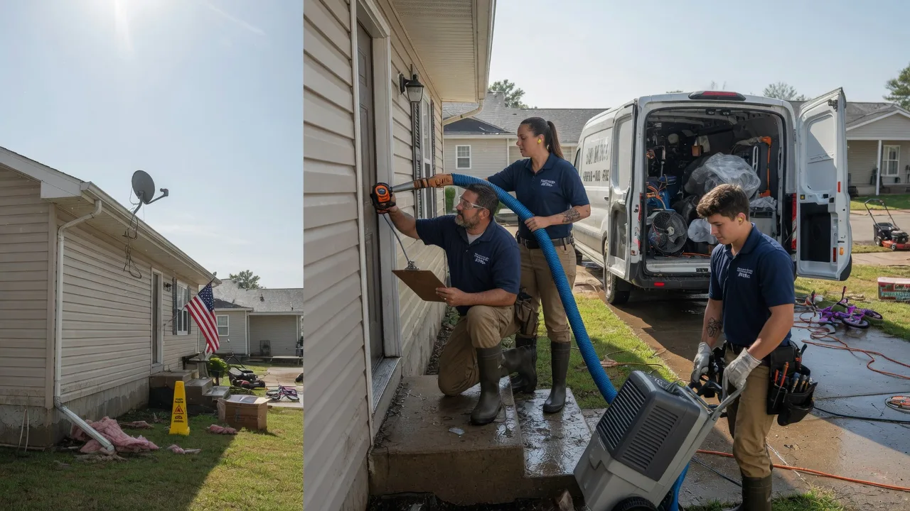 Ceiling Water Damage Restoration in Baldwin, IL near me